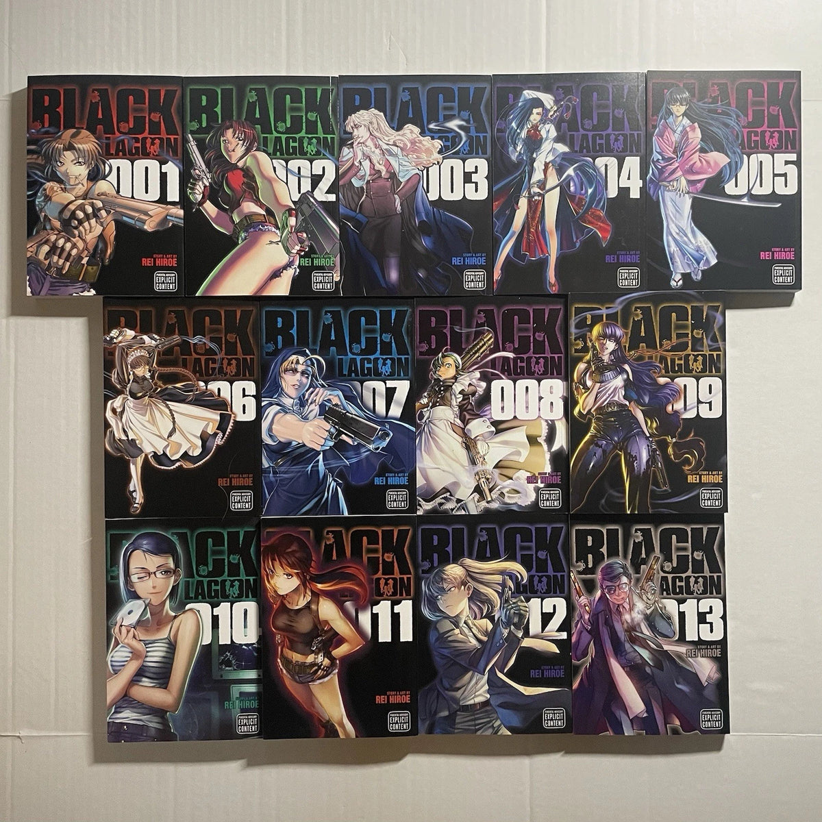 Black Lagoon Manga Volumes 1-13 English Brand New Authentic Viz Media Rei Hiroe