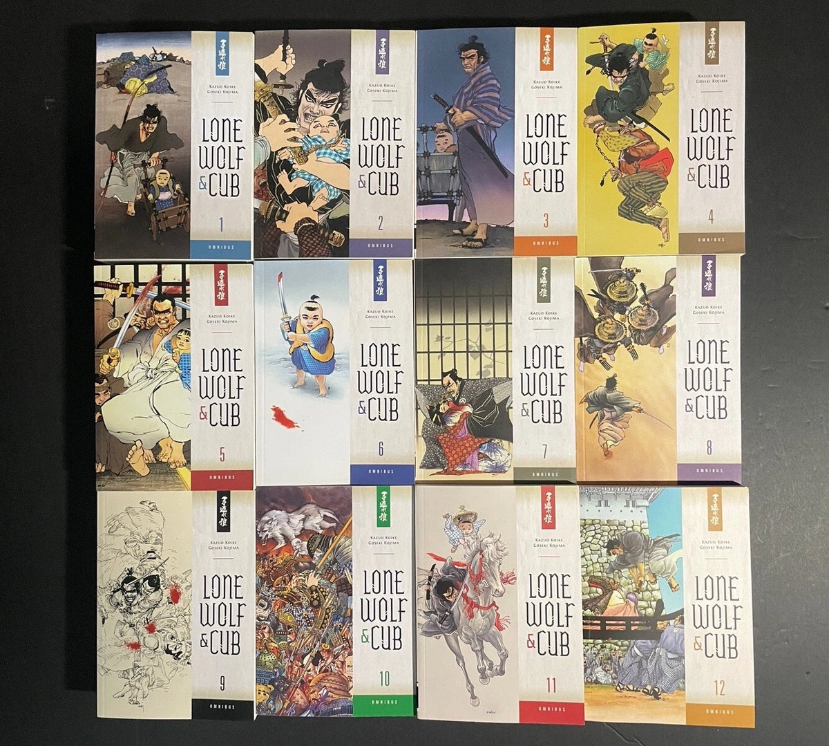 Lone Wolf and Cub Omnibus Manga Volumes 1-12 Brand New Complete Set in English
