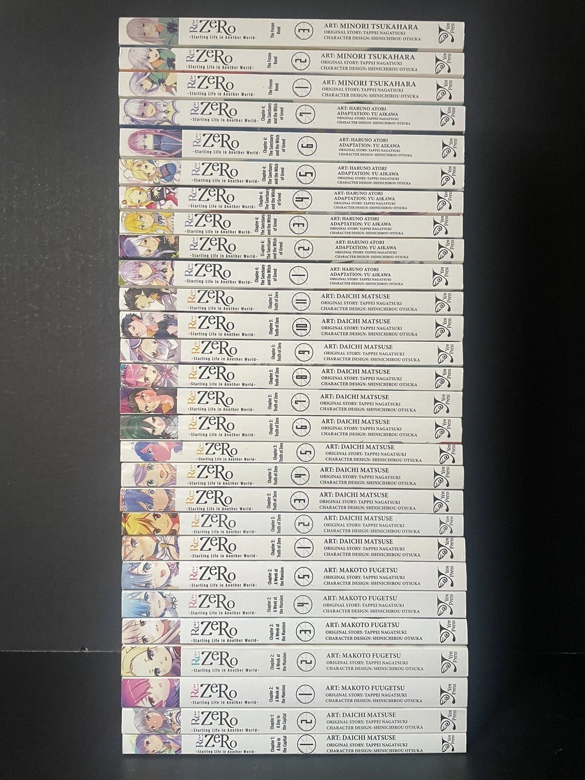Re:Zero Manga 28 Volumes Chapters 1-4 + Frozen Bond Complete Set New English
