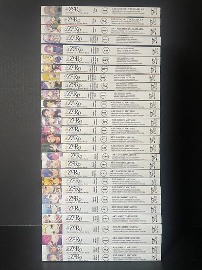 Re:Zero Manga 28 Volumes Chapters 1-4 + Frozen Bond Complete Set New English