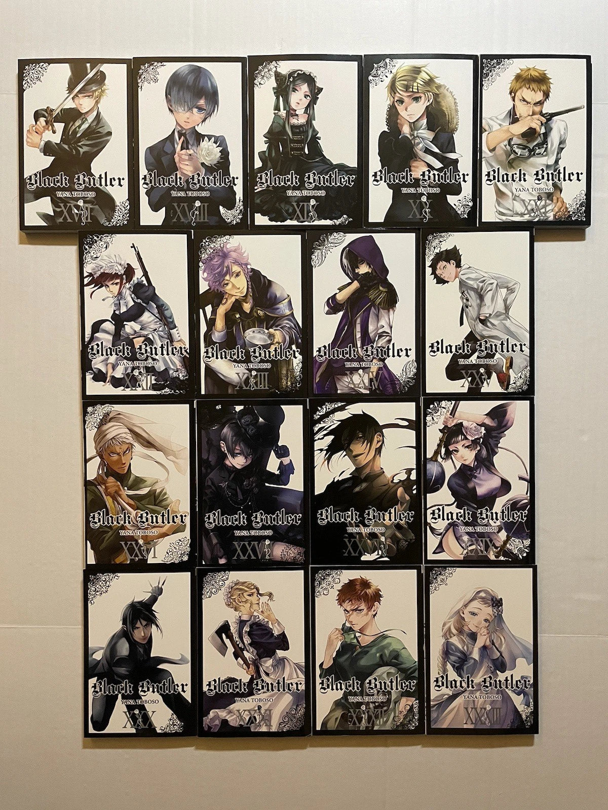 Black Butler Manga Volumes 1-33 Brand New English US Authentic Complete Set