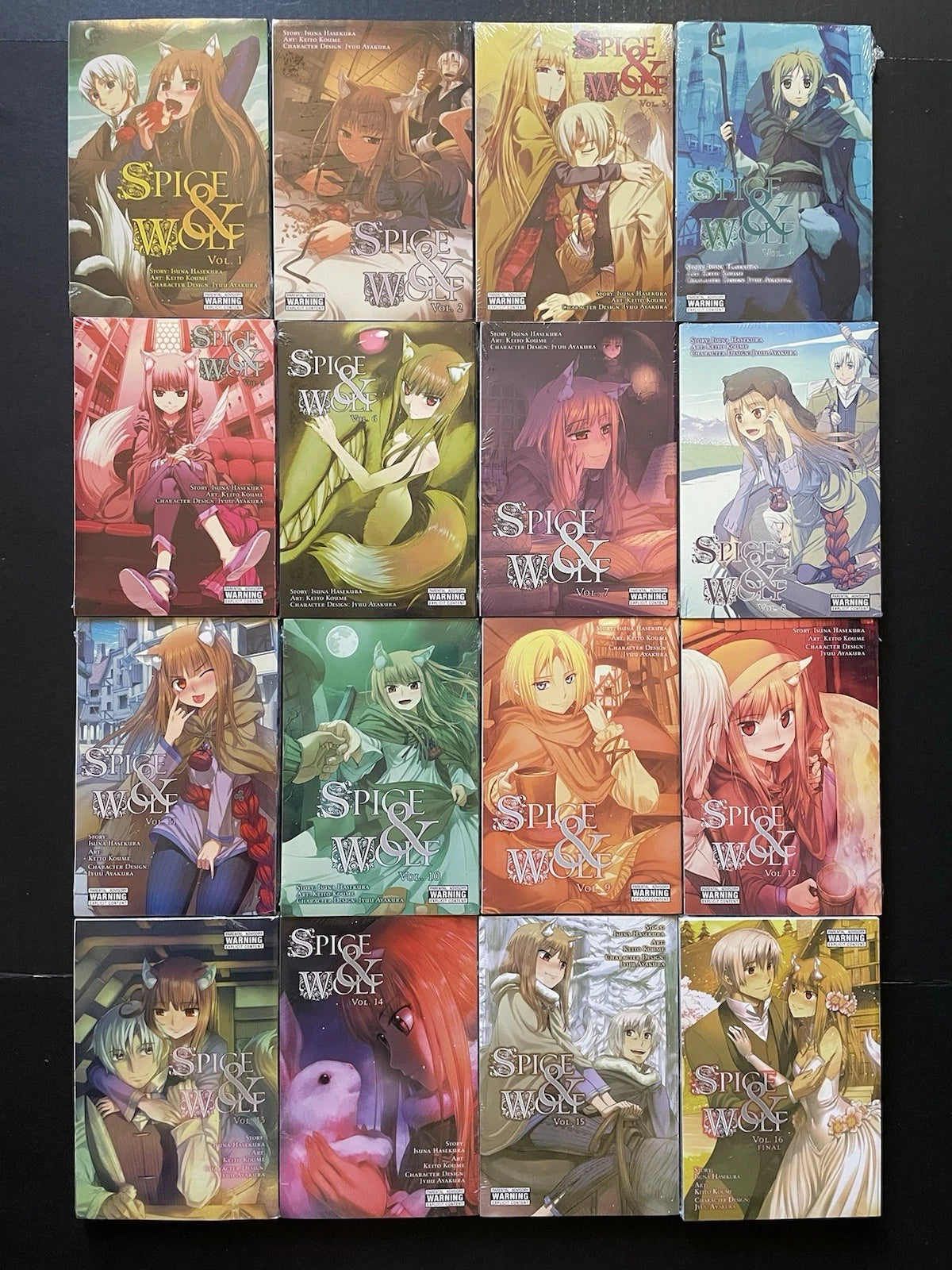 Spice and Wolf Manga Volumes 1-16 Brand New Sealed English US Authentic Complete