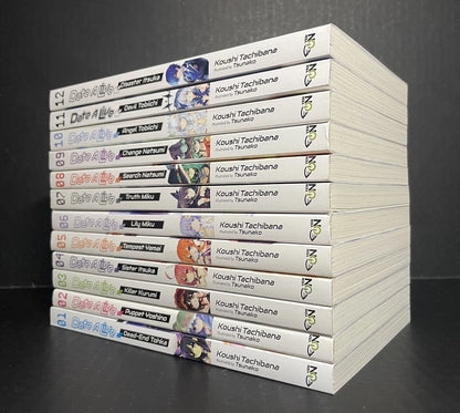 Date A Live Light Novel Volumes 1-12 Brand New Complete Set English Yen Press