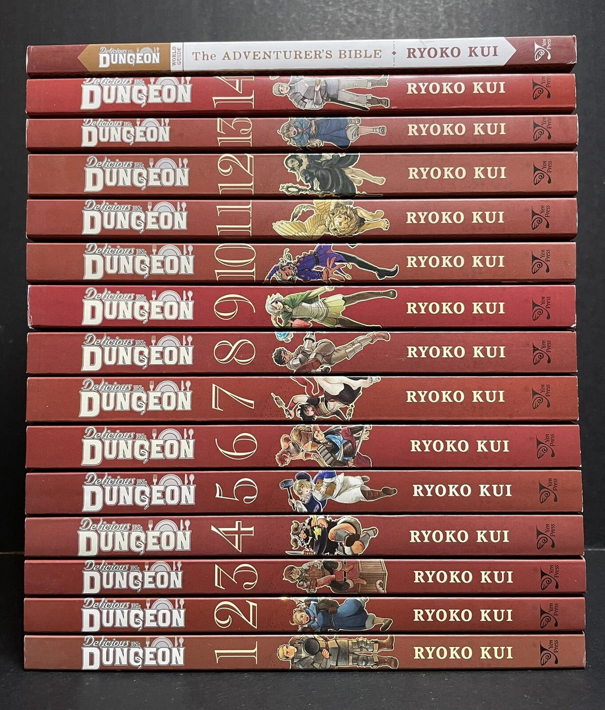 Delicious in Dungeon Manga Volumes 1-14 + Adventurer’s Bible New US Authentic