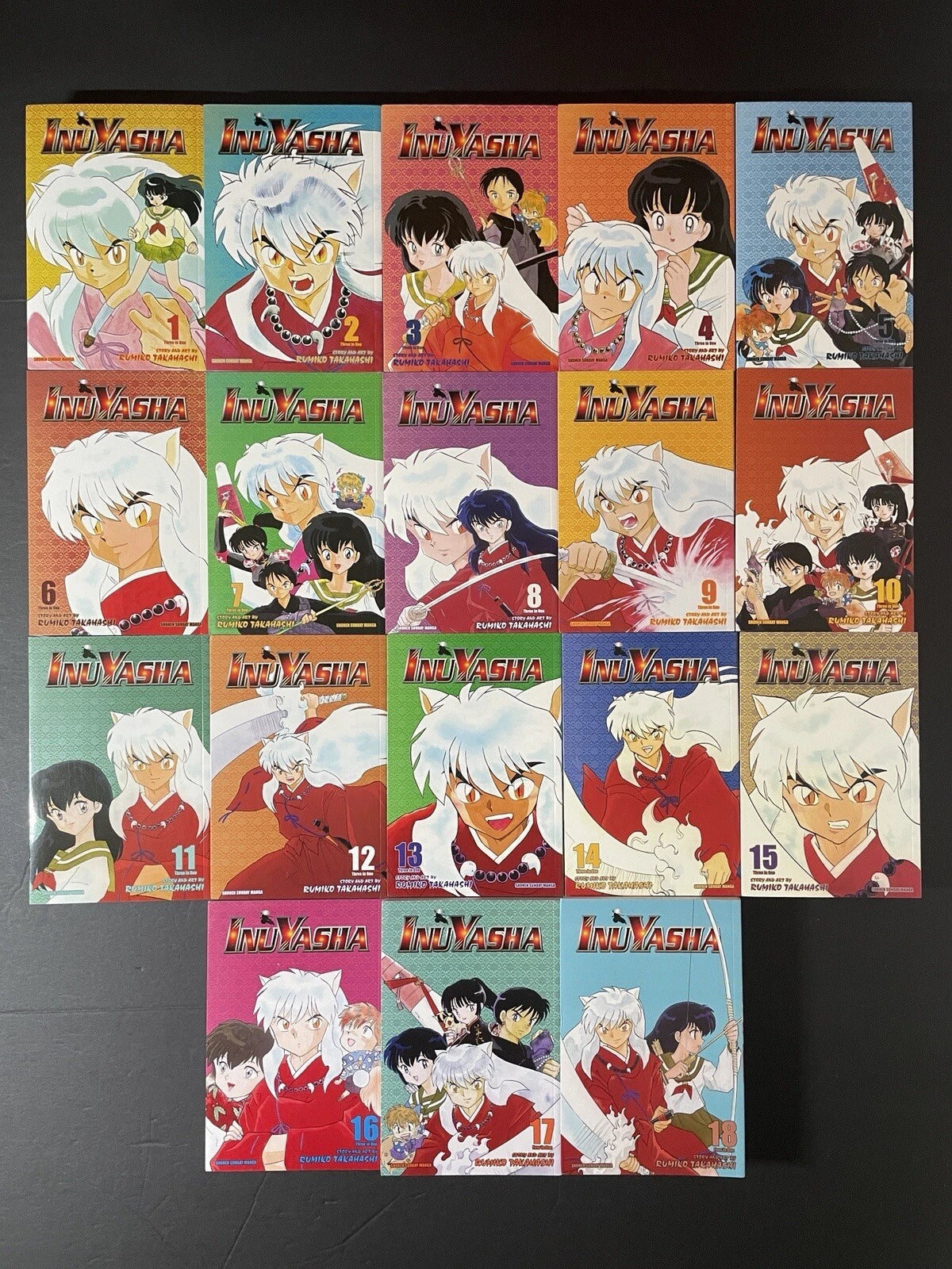 Inuyasha Vizbig Manga Volumes 1-18 Complete Set Brand New English US Authentic