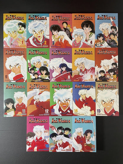Inuyasha Vizbig Manga Volumes 1-18 Complete Set Brand New English US Authentic