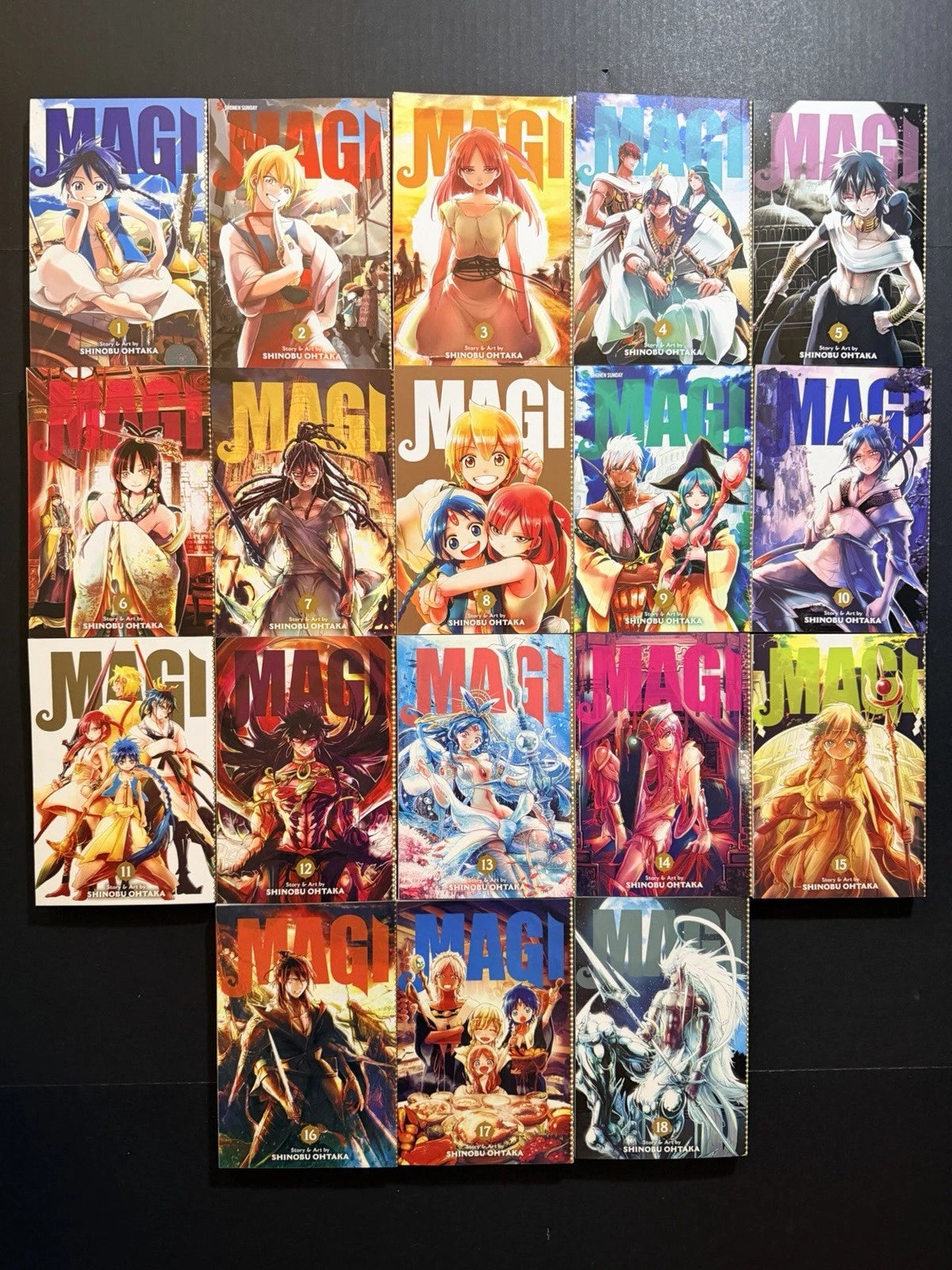 Magi The Labyrinth of Magic Manga Volumes 1-37 English New Authentic Viz Media