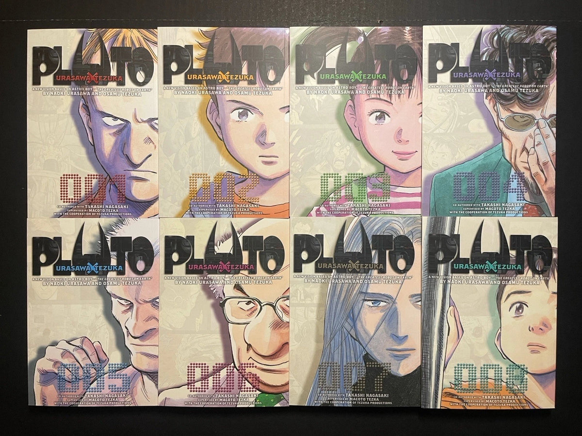 Pluto Manga Volumes 1-8 English New Authentic Viz Media Urasawa x Tezuka