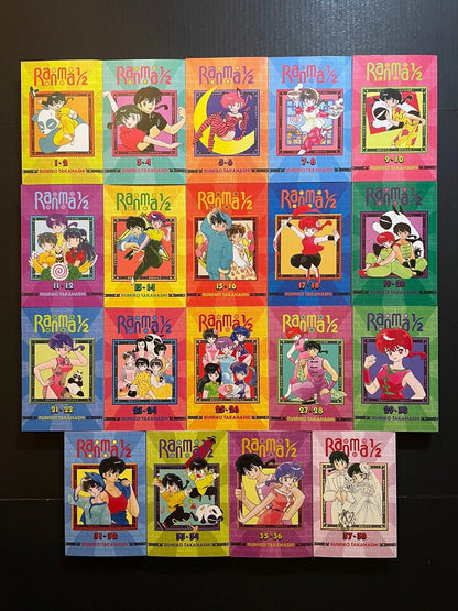 Ranma 1/2 Manga (2-in-1 Edition) Volumes 1-38 English New US Authentic Viz Media