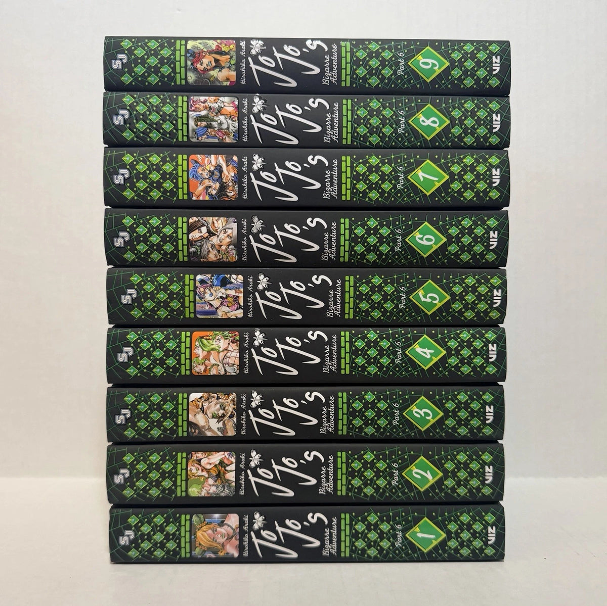 Jojo’s Bizarre Adventure Part 6 Manga Volumes 1-9 New English Viz Media HC