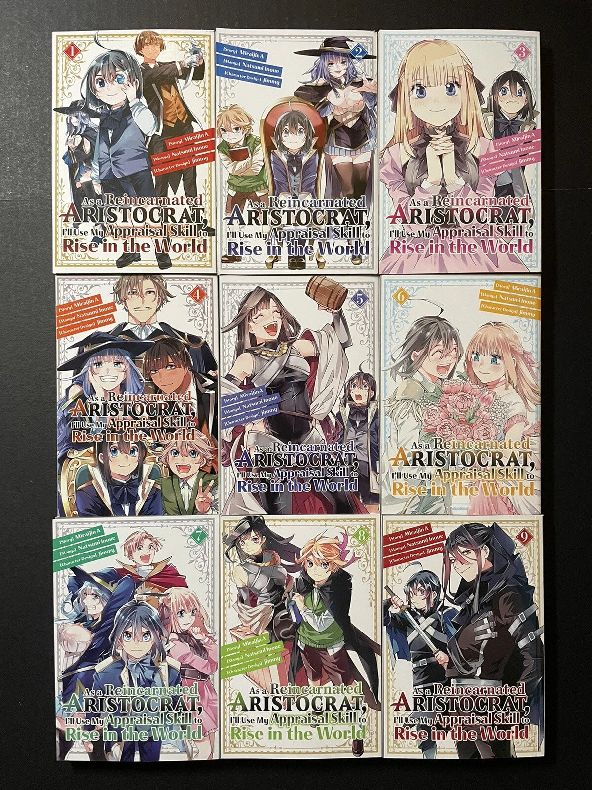 As a Reincarnated Aristocrat Manga Volumes 1-9 Brand New English Authentic
