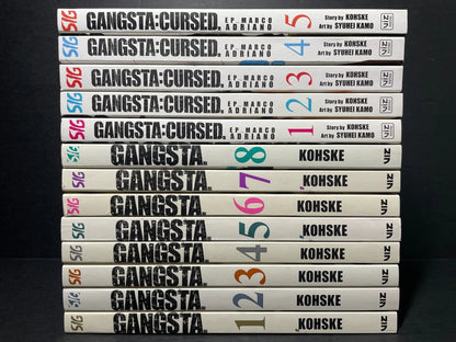 Gangsta Manga 1-8 and Gangsta Cursed Manga 1-5 New Authentic Viz Media English