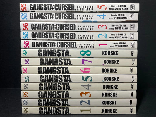 Gangsta Manga 1-8 and Gangsta Cursed Manga 1-5 New Authentic Viz Media English