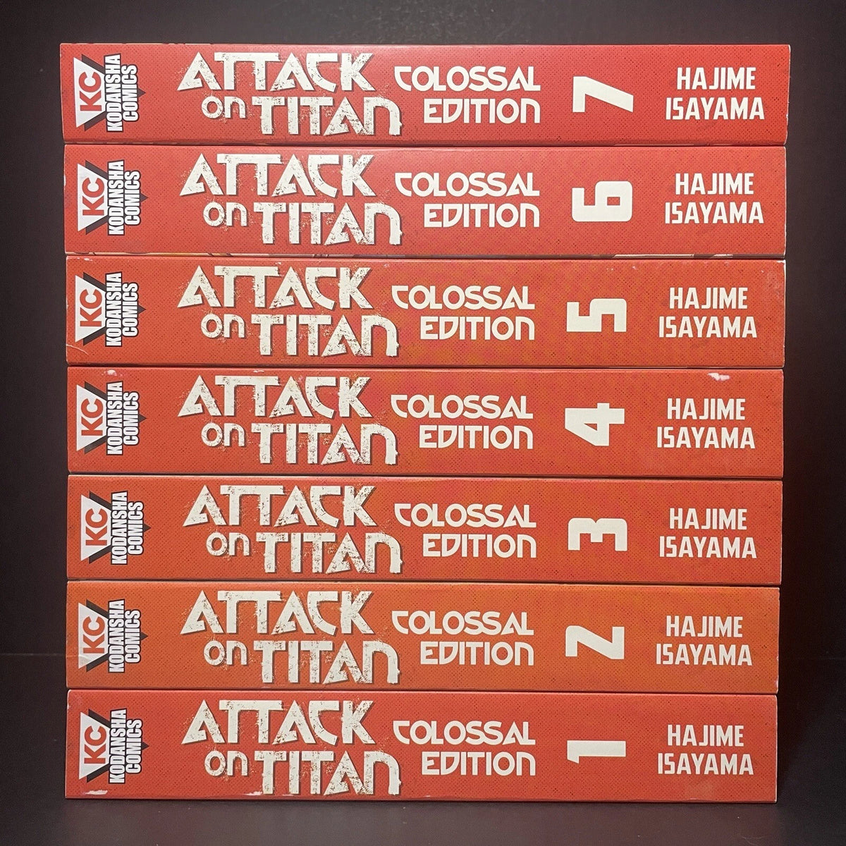 Attack On Titan Colossal Edition Manga Volumes 1-7 Brand New English Kodansha