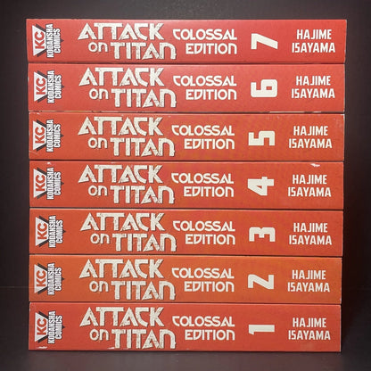 Attack On Titan Colossal Edition Manga Volumes 1-7 Brand New English Kodansha