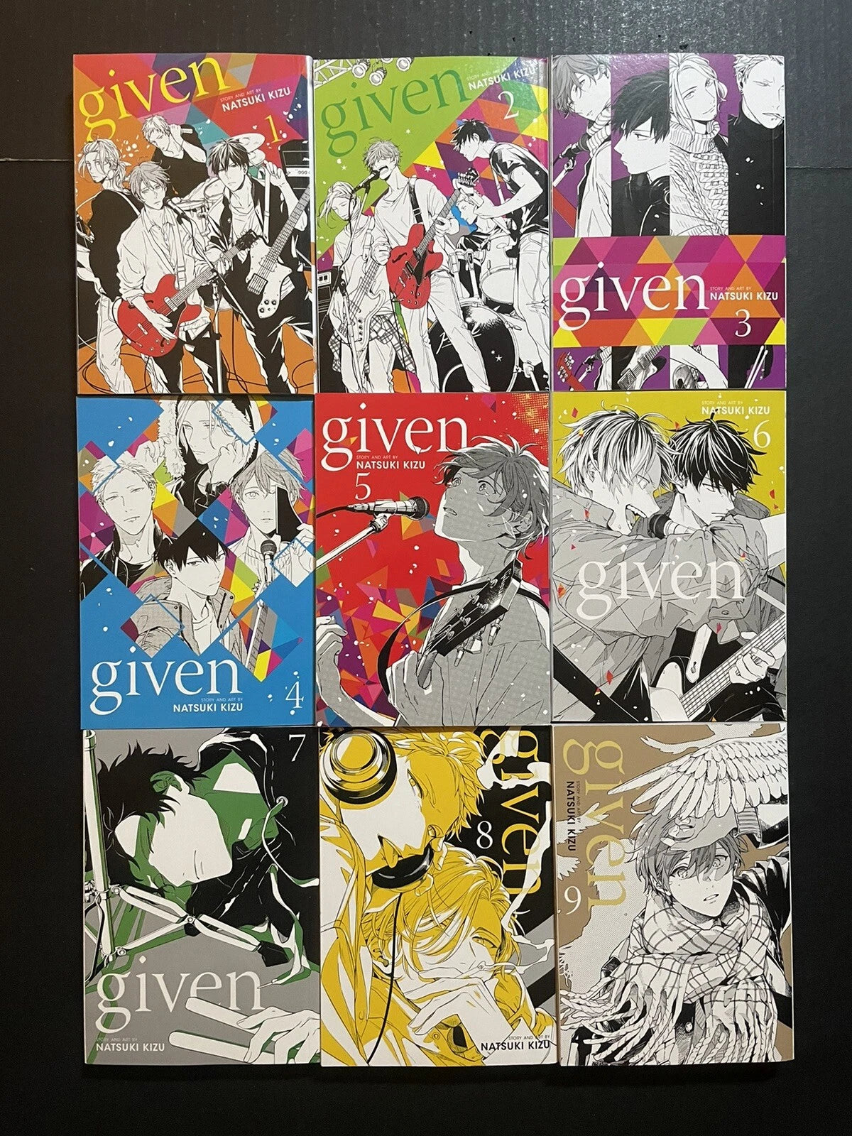 Given Manga Volumes 1-9 BL Brand New English Authentic