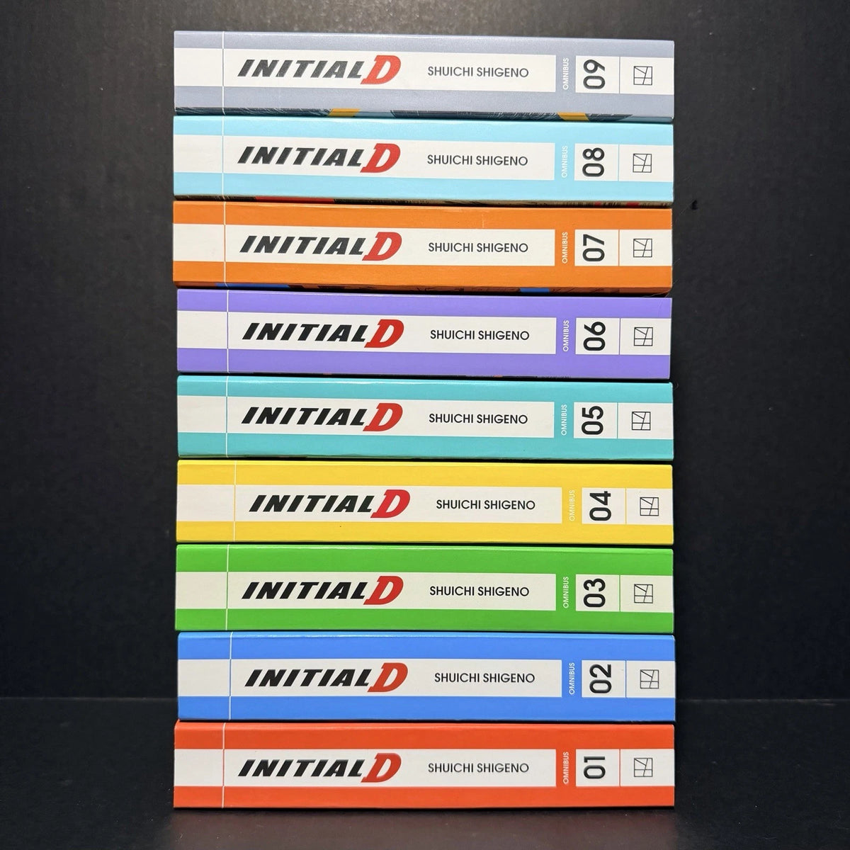 Initial D Manga Omnibus 1-9 (Includes Volumes 1-18) Brand New English Authentic