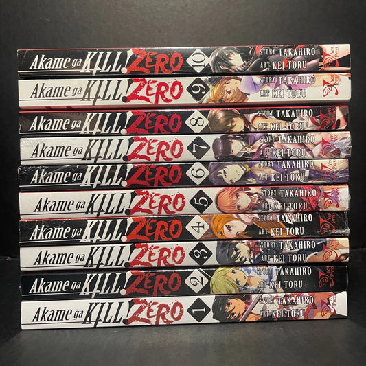 Akame Ga Kill! Zero Manga Volumes 1-10 Complete Set Brand New English Sealed