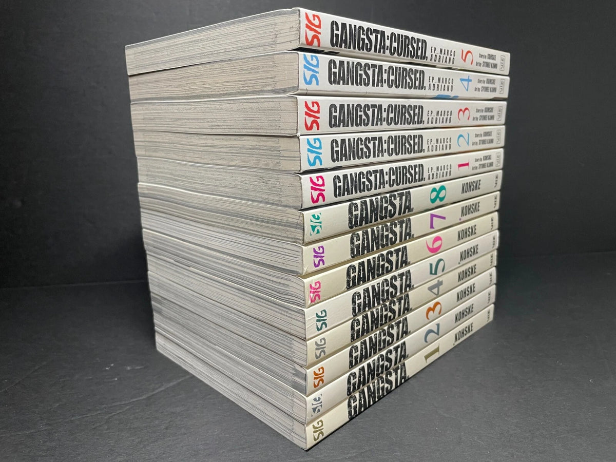 Gangsta Manga 1-8 and Gangsta Cursed Manga 1-5 New Authentic Viz Media English
