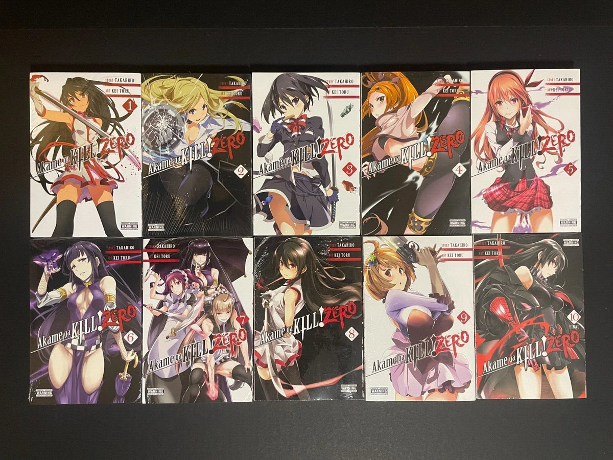 Akame Ga Kill! Zero Manga Volumes 1-10 Complete Set Brand New English Sealed