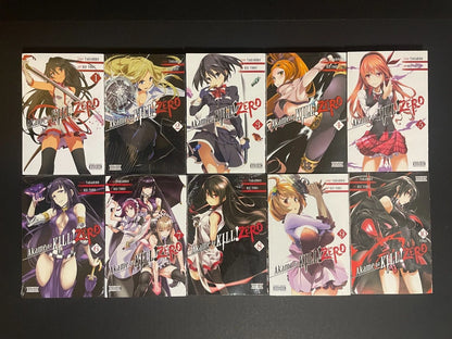 Akame Ga Kill! Zero Manga Volumes 1-10 Complete Set Brand New English Sealed