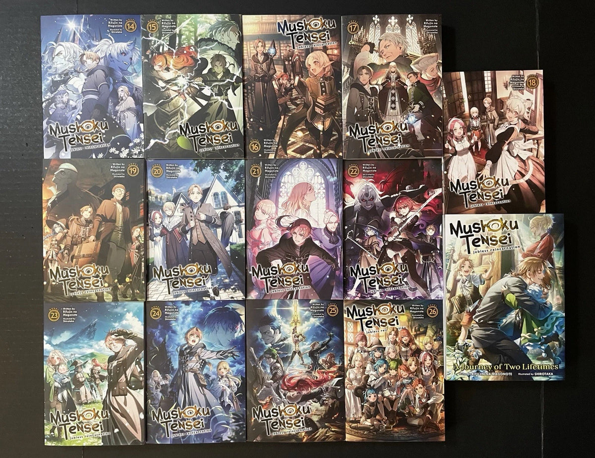 Mushoku Tensei Light Novel Volumes 1-26 + Bonus Journey New English US Authentic