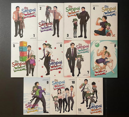 My Senpai Is Annoying Manga Volumes 1-11 Brand New English Authentic Seven Seas