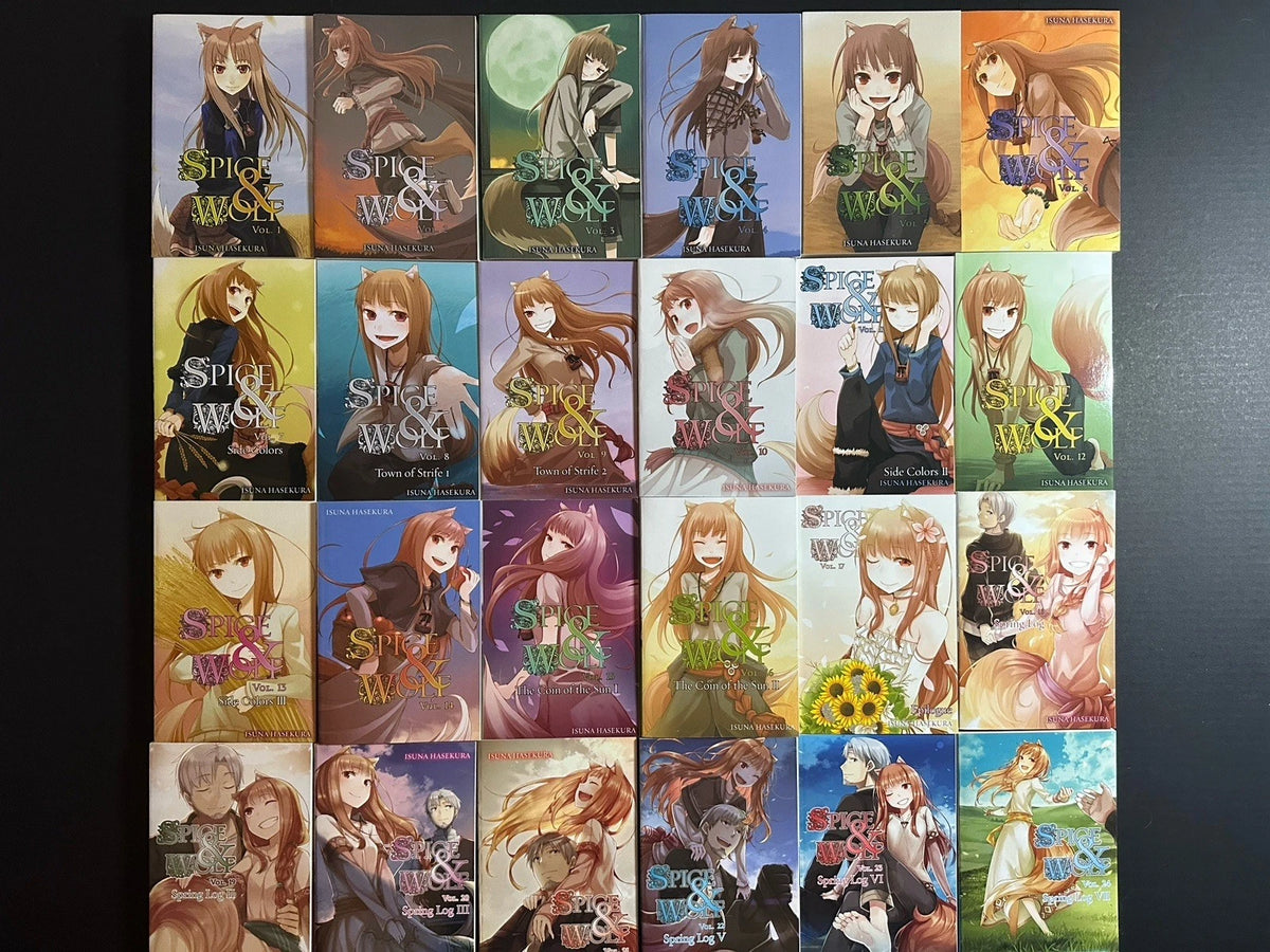 Spice and Wolf Light Novel Volumes 1-24 Brand New English US Authentic Complete