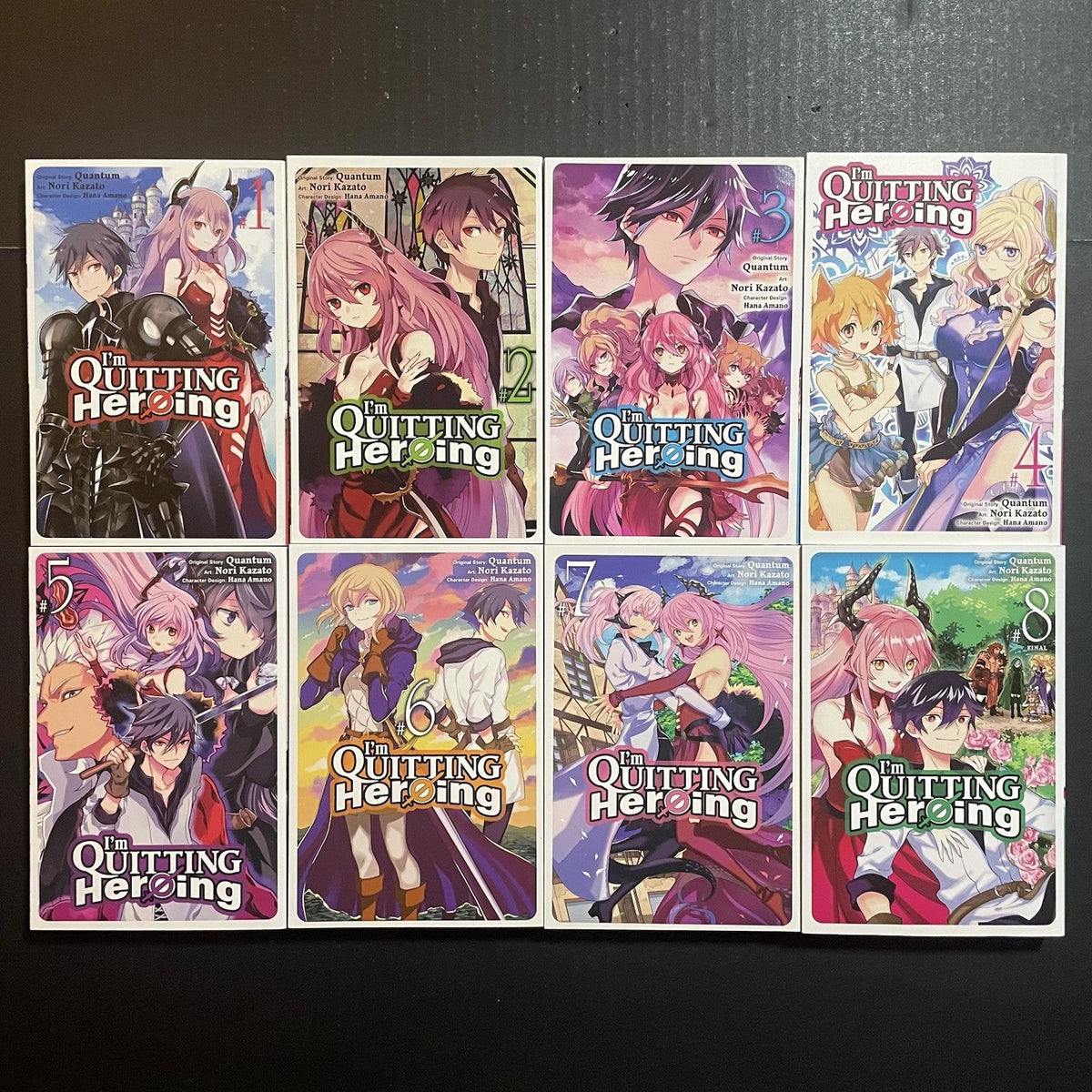 I’m Quitting Heroing Manga Volumes 1-8 Brand New English US Authentic