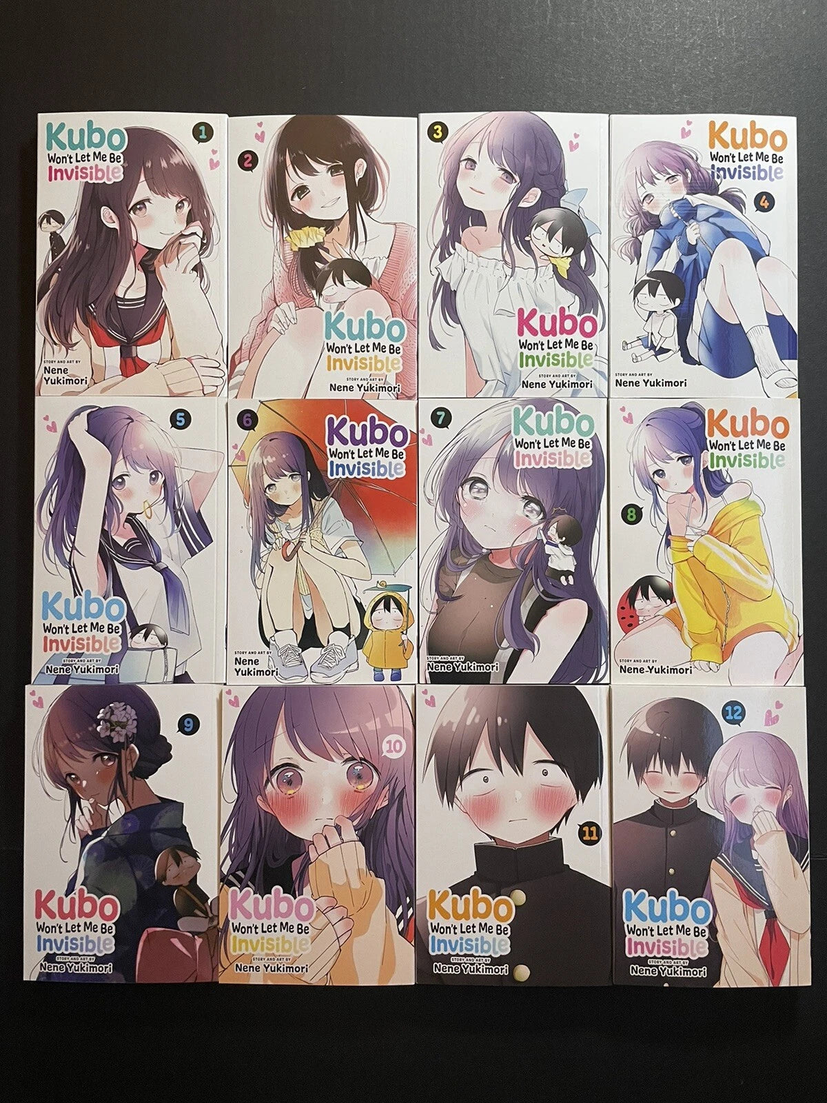 Kubo Won’t Let Me Be Invisible Manga Volumes 1-12 Brand New English Viz Media