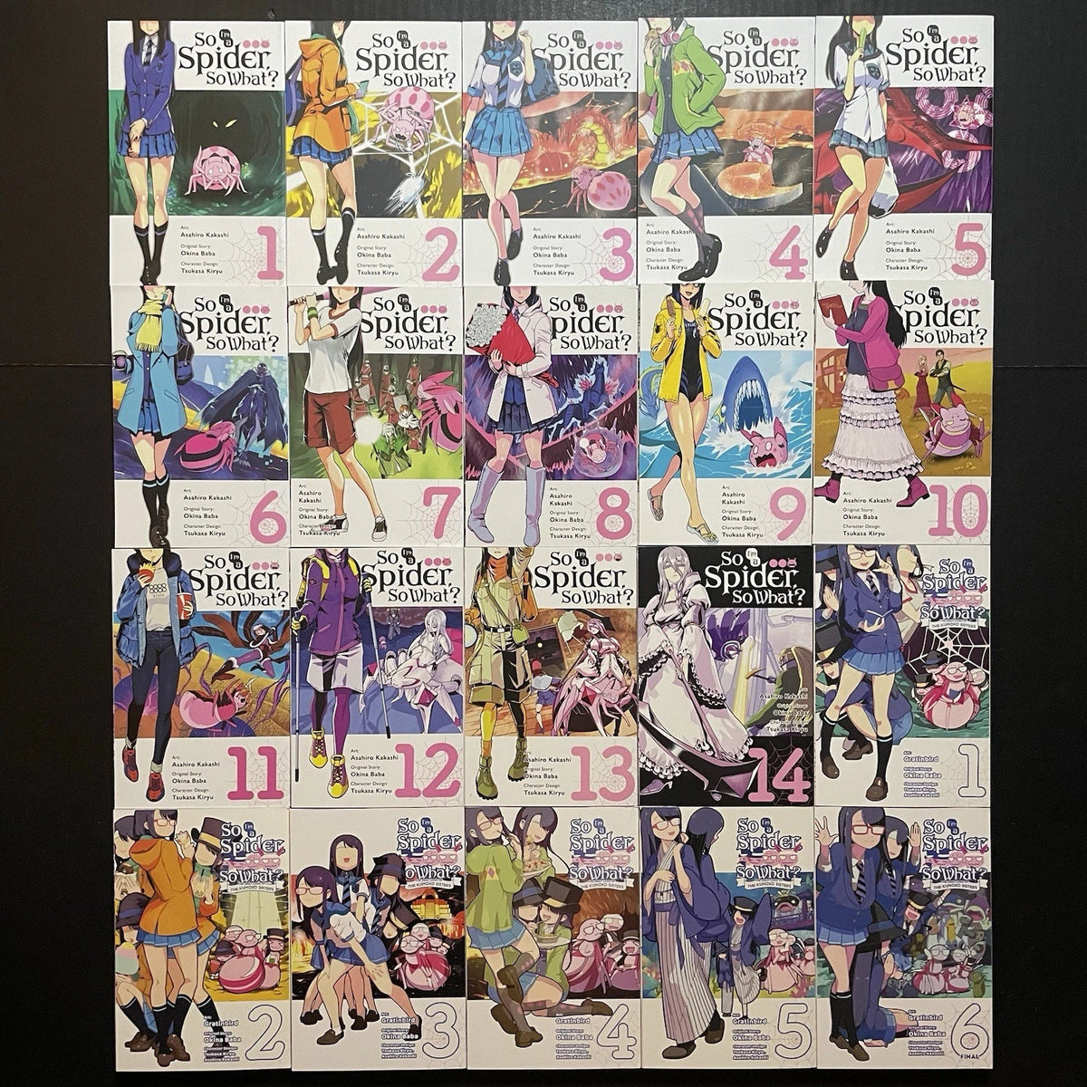 So I’m a Spider, So What? Manga Vols 1-14 + Kumoko Sisters 1-6 Brand New English