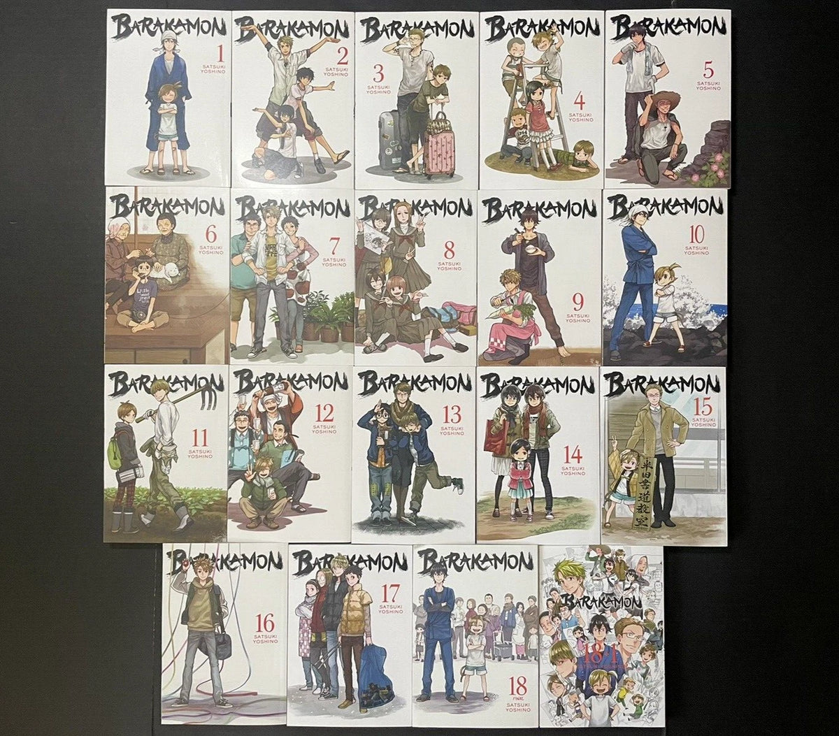 Barakamon Manga Volumes 1-18.5 Complete Set New English Us Authentic