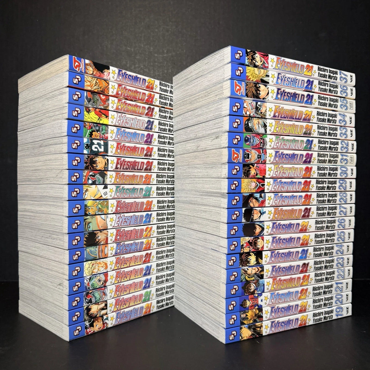 Eyeshield 21 Manga Volumes 1-37 Brand New English Authentic Viz Media Complete