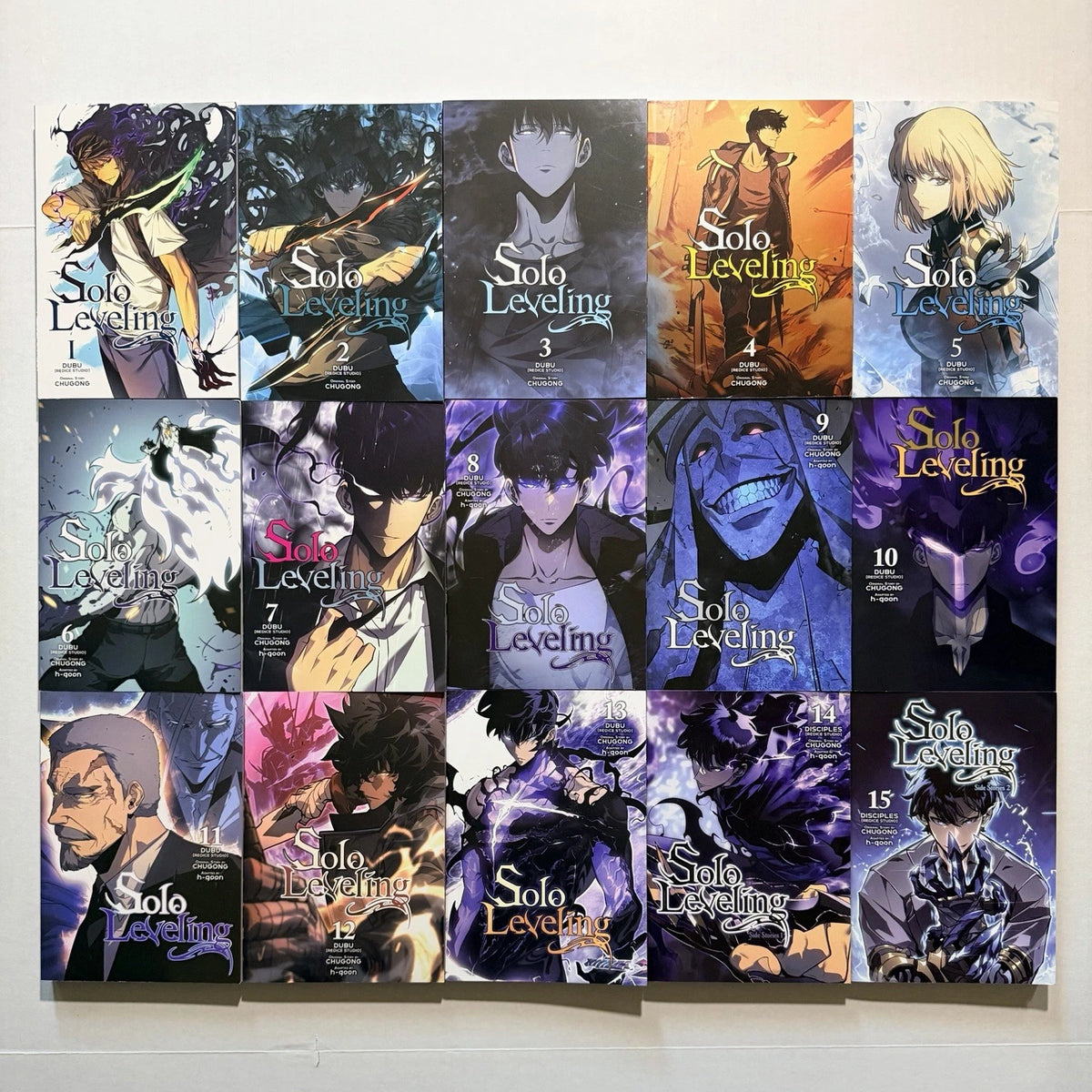Solo Leveling Manga Manhwa Full Color Volumes 1-15 New English US Authentic