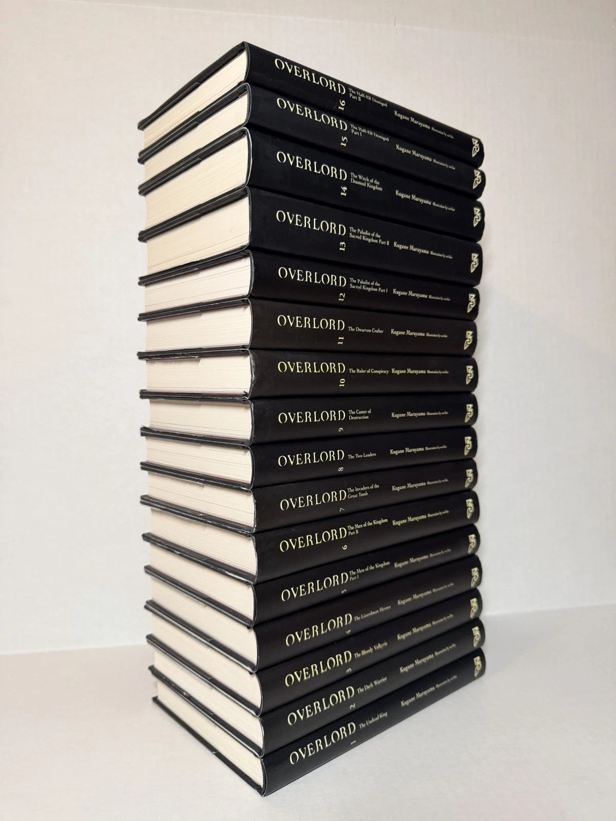 Overlord Light Novel Volumes 1-16 Brand New English US Authentic Complete Set
