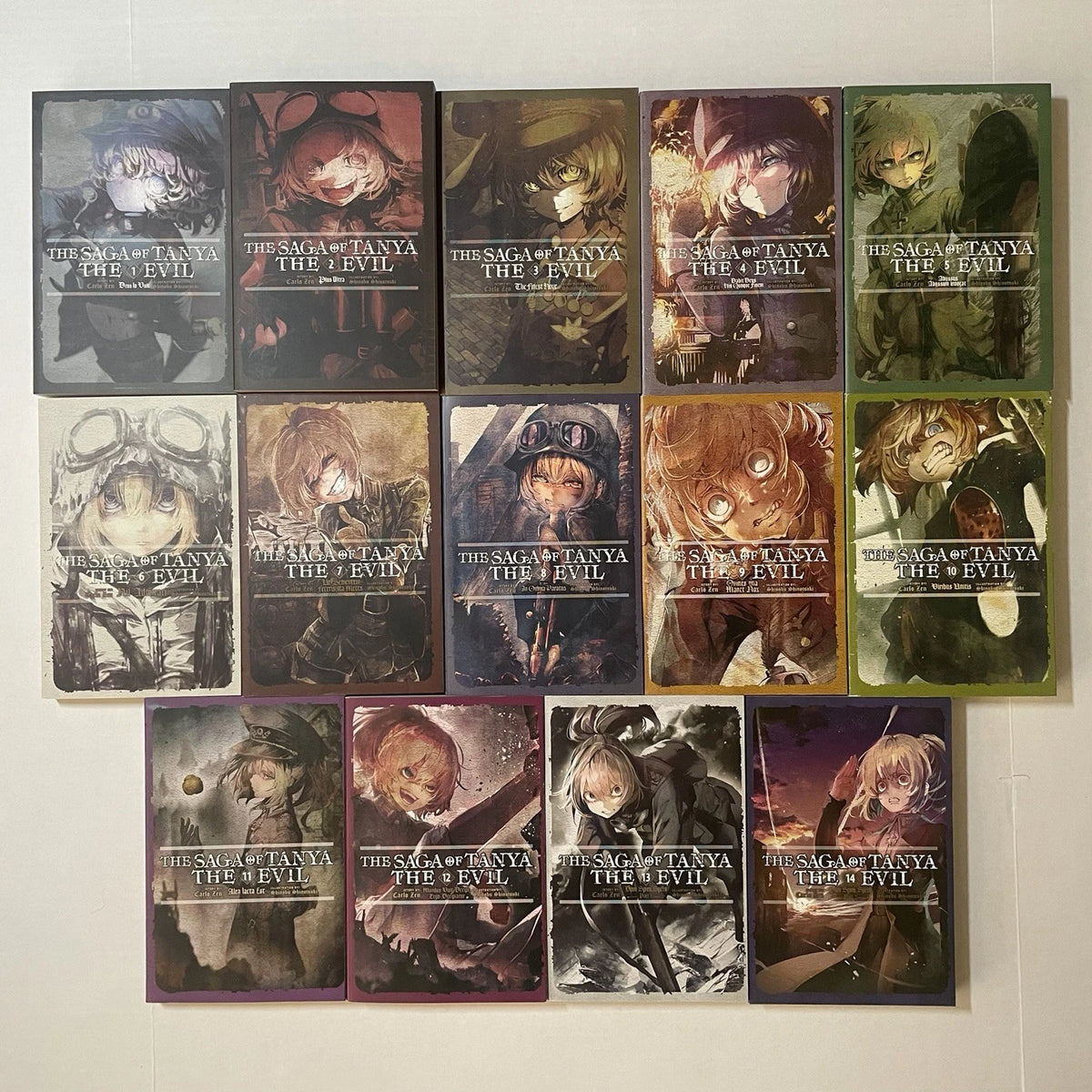 The Saga of Tanya the Evil Light Novel Volumes 1-14 Brand New English Authentic