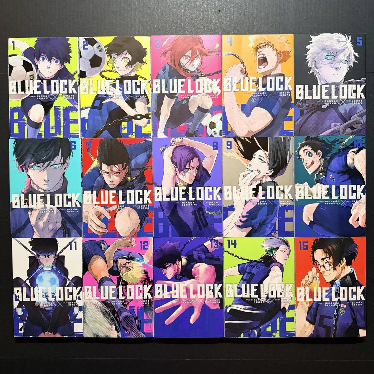 Blue Lock Manga Volumes 1-15 Brand New English US Authentic Kodansha
