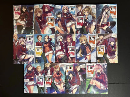 Classroom of the Elite Light Novel Complete Set Volumes 1-11.5 New English OOP
