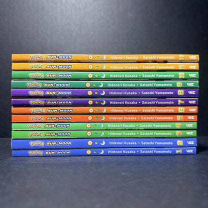 Pokemon Sun and Moon Manga Volumes 1-12 English Brand New Authentic Viz Media