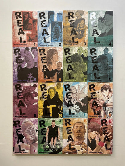 Real Manga Volumes 1-16 English New US Authentic Viz Media Takehiko Inoue