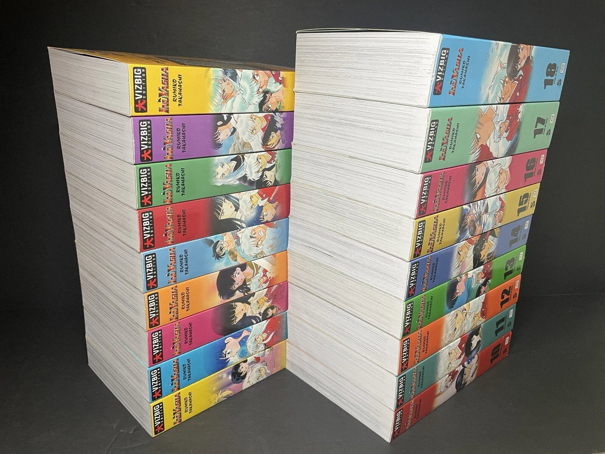 Inuyasha Vizbig Manga Volumes 1-18 Complete Set Brand New English US Authentic
