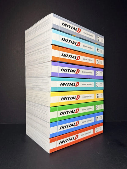 Initial D Manga Omnibus 1-9 (Includes Volumes 1-18) Brand New English Authentic