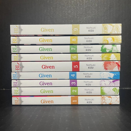 Given Manga Volumes 1-9 BL Brand New English Authentic
