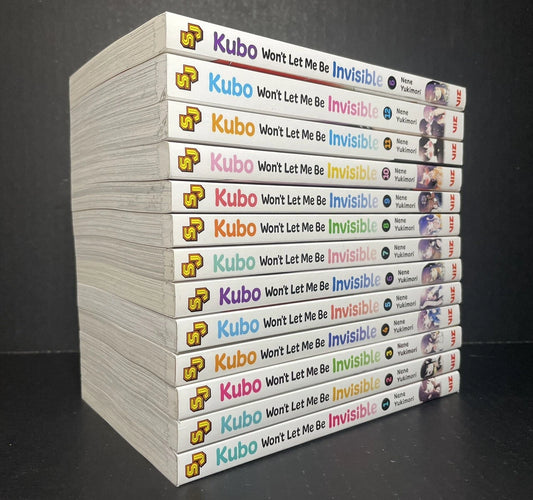 Kubo Won’t Let Me Be Invisible Manga Volumes 1-12 Brand New English Viz Media