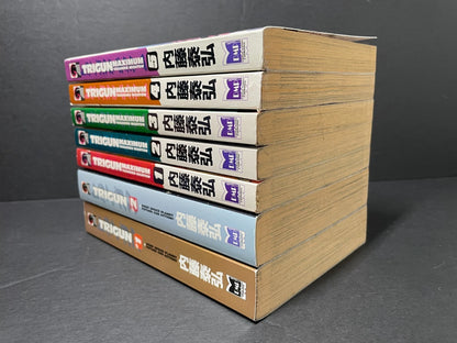 Trigun Manga Volumes 1-2 and Trigun Maximum Volumes 1-5 English Authentic