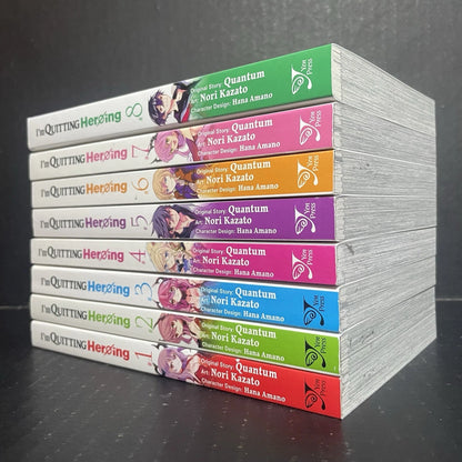 I’m Quitting Heroing Manga Volumes 1-8 Brand New English US Authentic