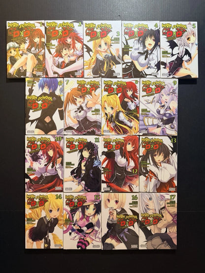 High School DxD Light Novel Volumes 1-17 Sealed Brand New US Authentic