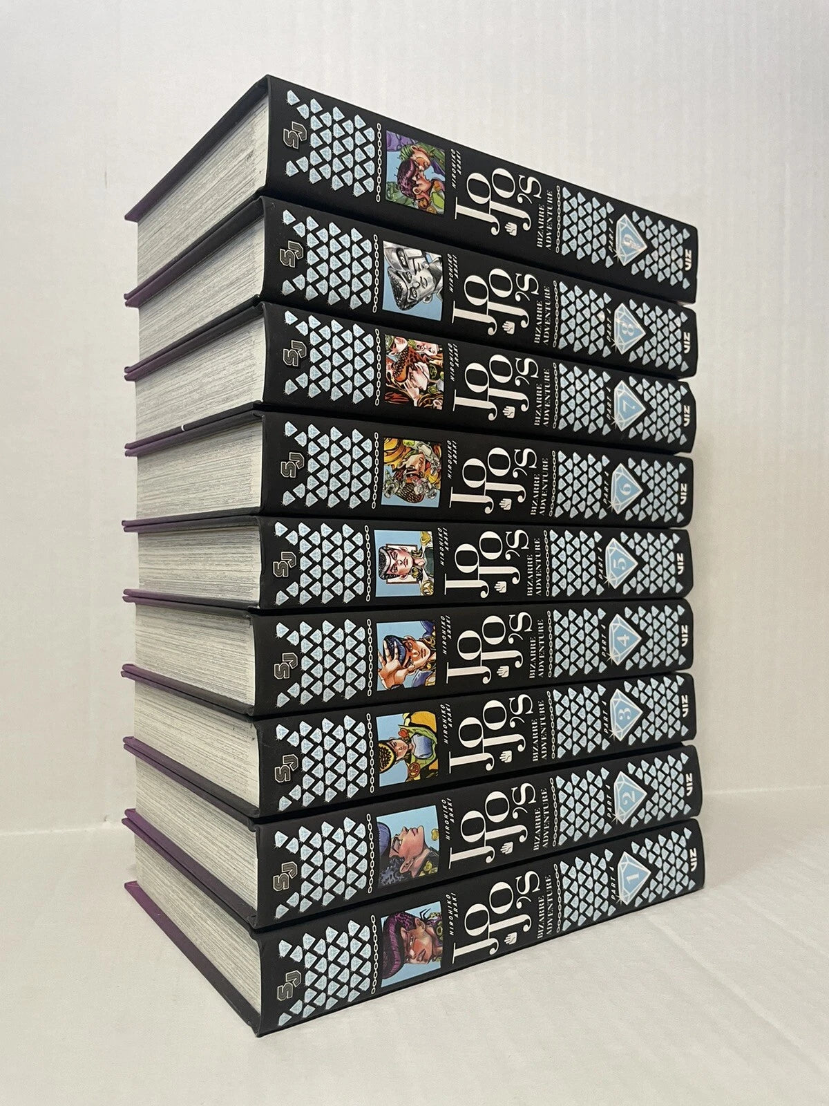 Jojo’s Bizarre Adventure Manga Hardcover Part 4 Volumes 1-9 English Authentic
