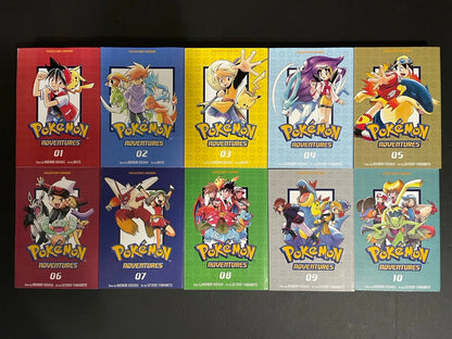 Pokémon Adventures Collector’s Edition Manga Volumes 1-10 Brand New Authentic