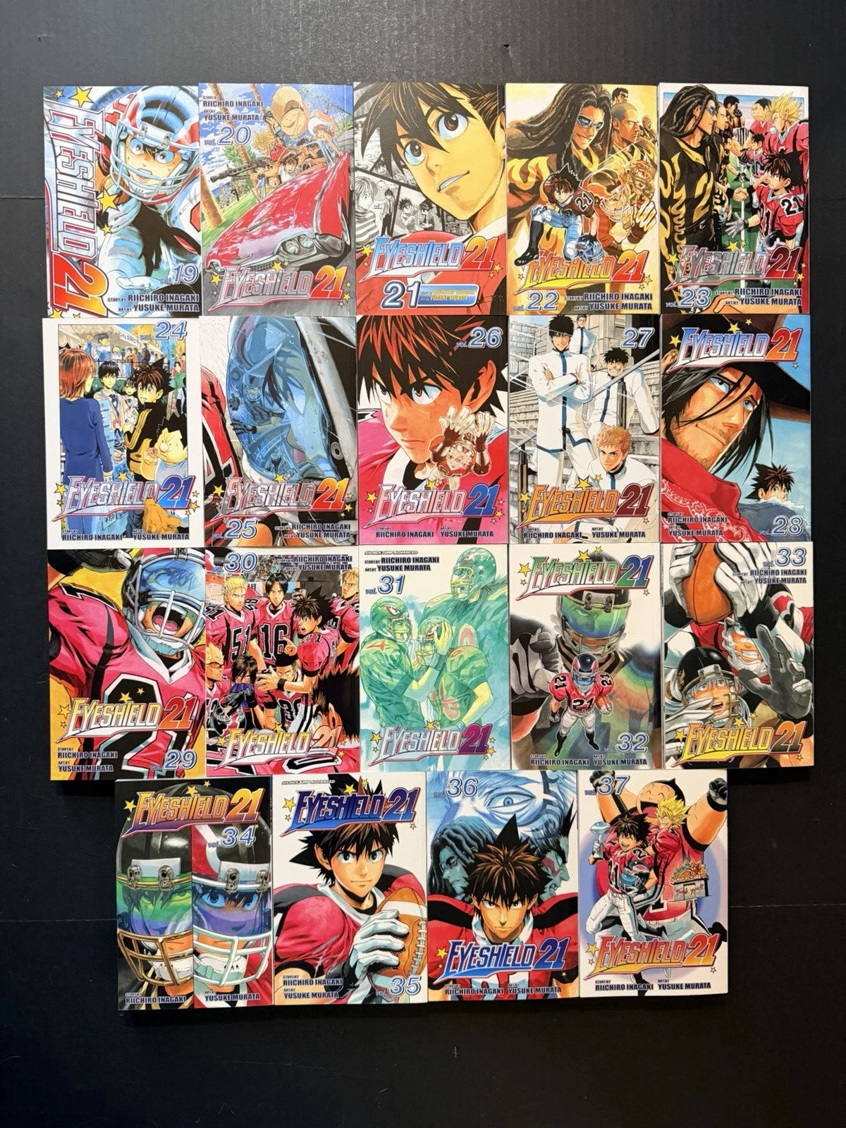 Eyeshield 21 Manga Volumes 1-37 Brand New English Authentic Viz Media Complete